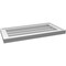 Ekena Millwork Vertical Surface Mount PVC Gable Vnt: Non-Functional, w/2"W x 1-1/2"H, Brickmould Frame, 24"W x 12"H GVPVE24X1202SN - alternate 3